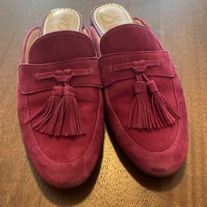 Maroon Sam Edelman mules